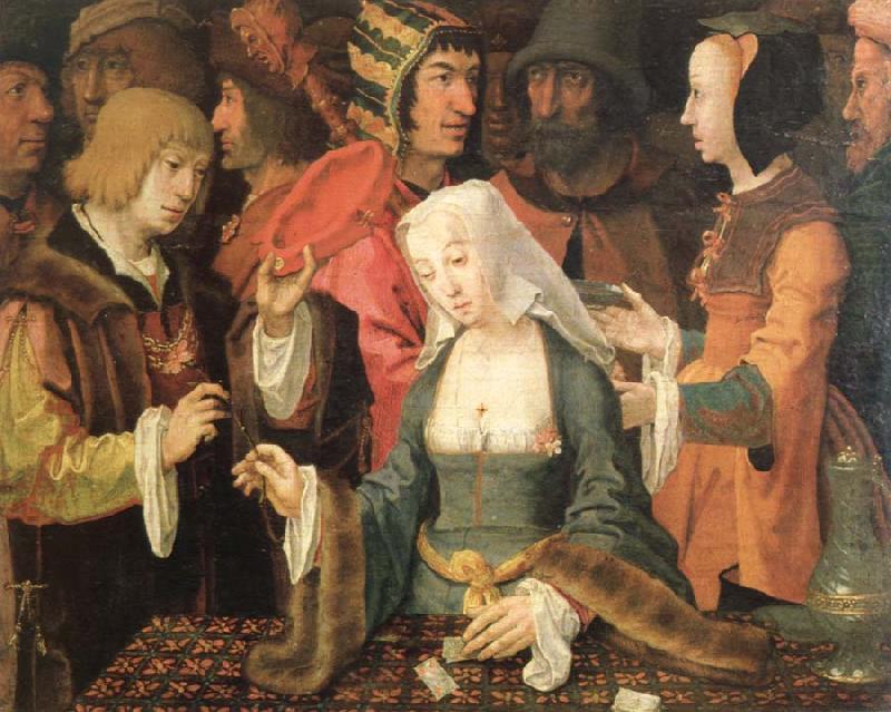 Lucas van Leyden the fortune teller china oil painting image